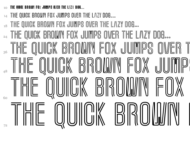 Marquee Moon font waterfall